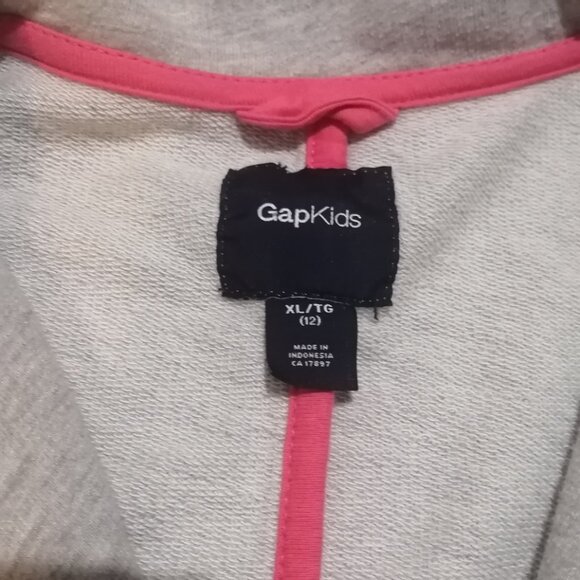 Girls' Light Grey Deconstructed Blazer, Gap Kids - Picture 2 of 9